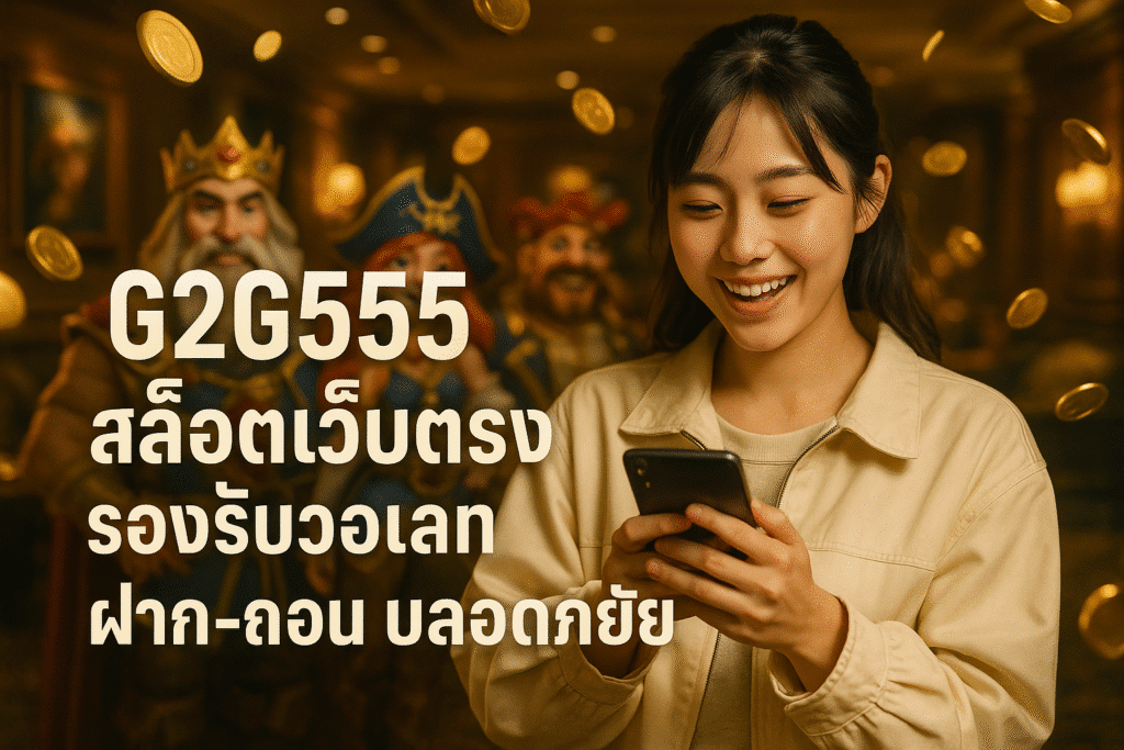 G2G555 สล็อตเว็บตรง รองรับวอเลท ฝาก-ถอน ปลอดภัย