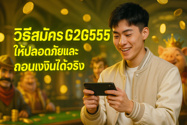 วิธีสมัคร G2G555 ให้ปลอดภัยและถอนเงินได้จริง