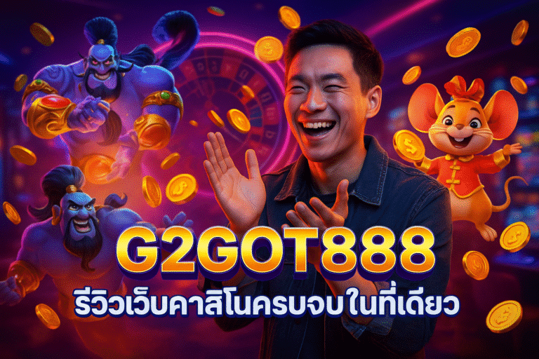 G2GOT888 รีวิวเว็บคาสิโนครบจบในที่เดียว